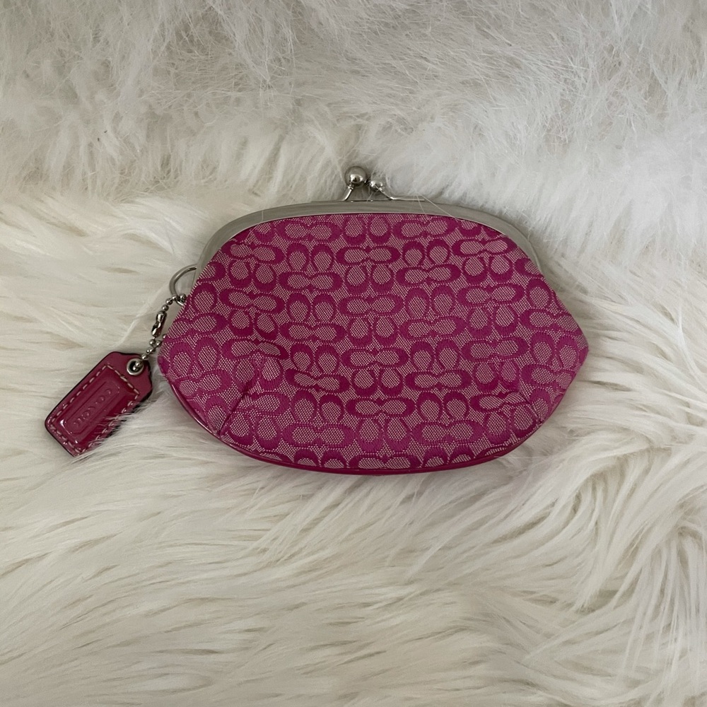 Pink Coach Coin Purse